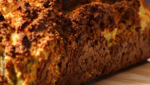 Wallpaper Mural Fresh big cupcake rotates on a stand in the store. Torontodigital.ca