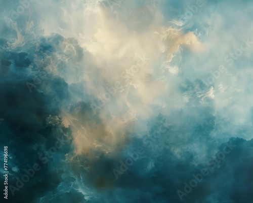 Abstract cloud formations at high altitude