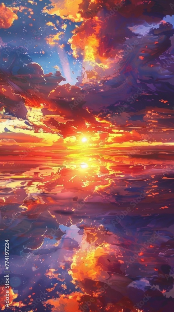 An artistic take on sunrise