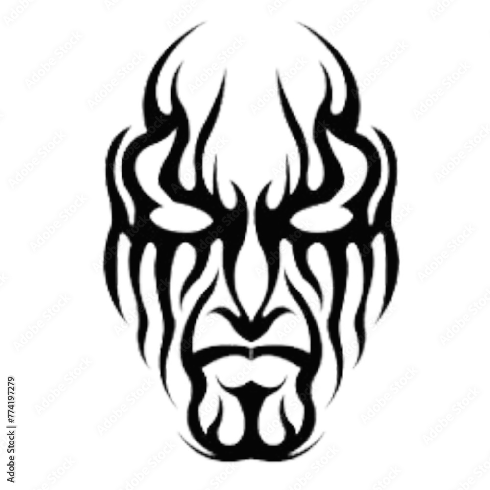 Fototapeta premium lion head tattoo