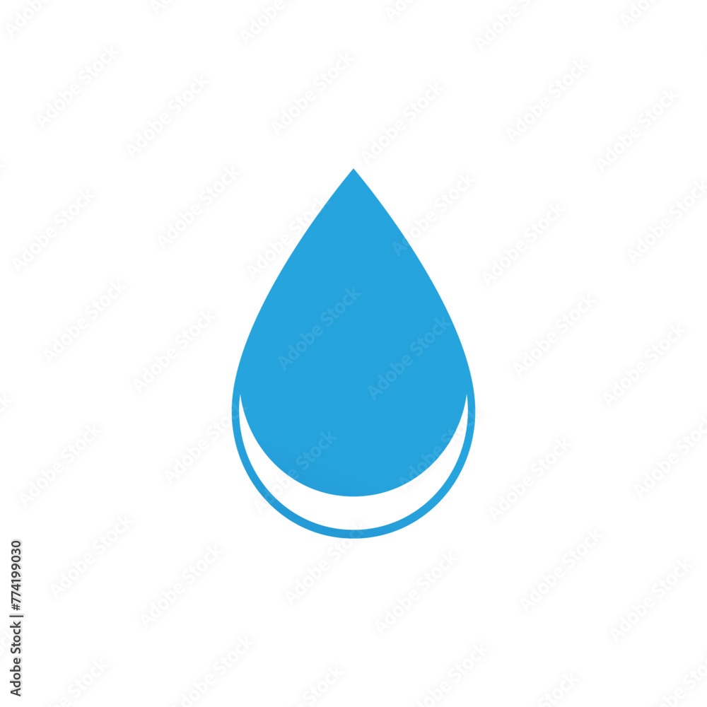 Water drop illustration logo vector design Water drop illustration logo vector design