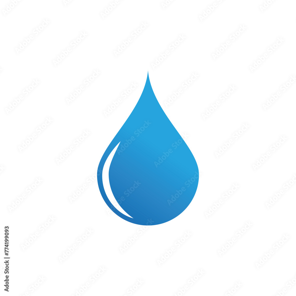 Water drop illustration logo vector design Water drop illustration logo vector design