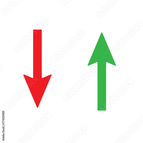 Free Download Up and down arrow flat style. Vector illustration icon isolated on white background. - GFXLoad