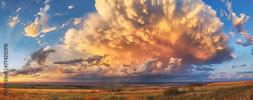 Dramatic cloud formations at sunset © WARIT_S