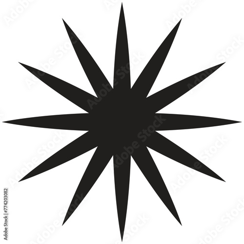 asterisk button on keyboard, the sign of language, snowflake icon in winter season, flower for decoration