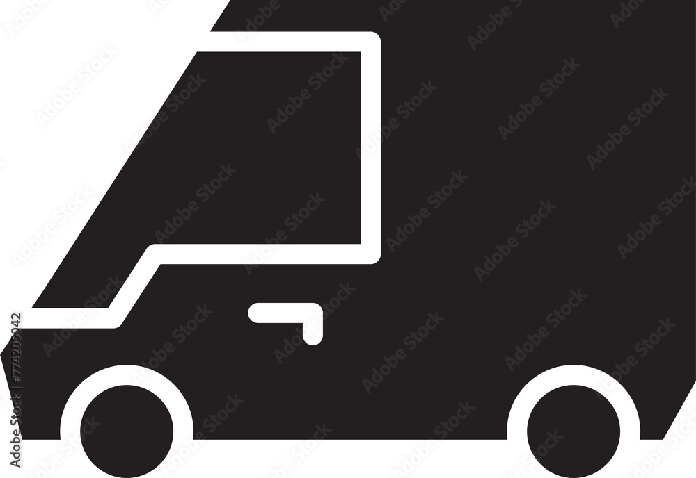 Van Icon Illustration Van Icon Illustration
