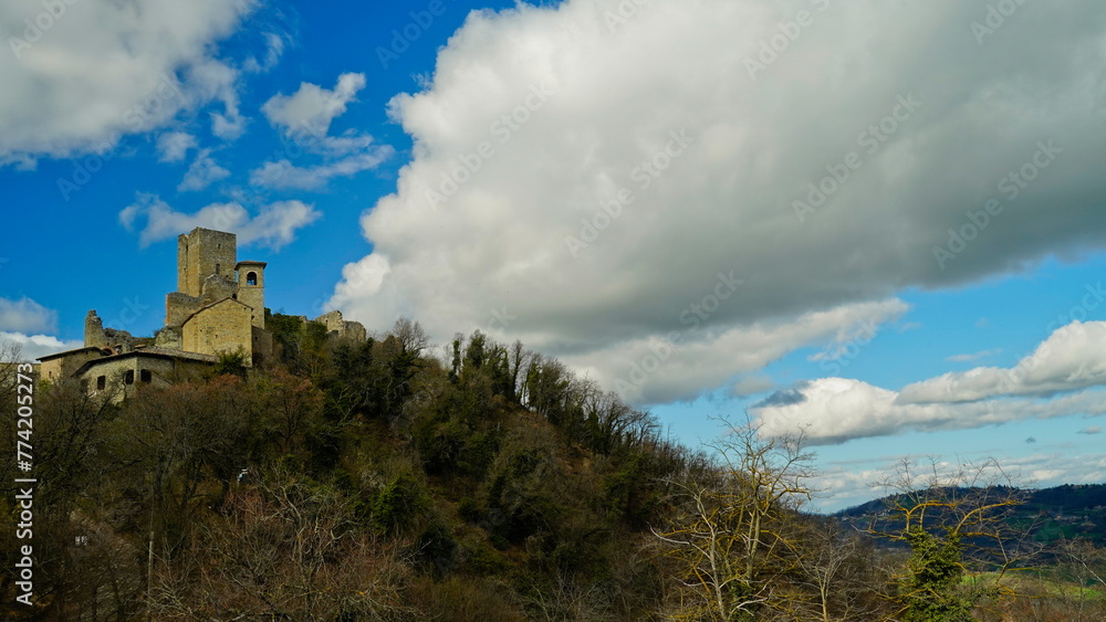 castello medievale di Carpinete, circuito dei castelli di Matilde di Canossa, provincia di Reggio Emilia, emilia romagna, italy