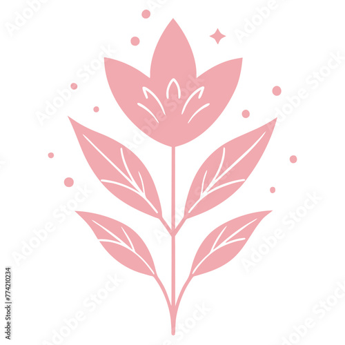 flower leaf plant drawing