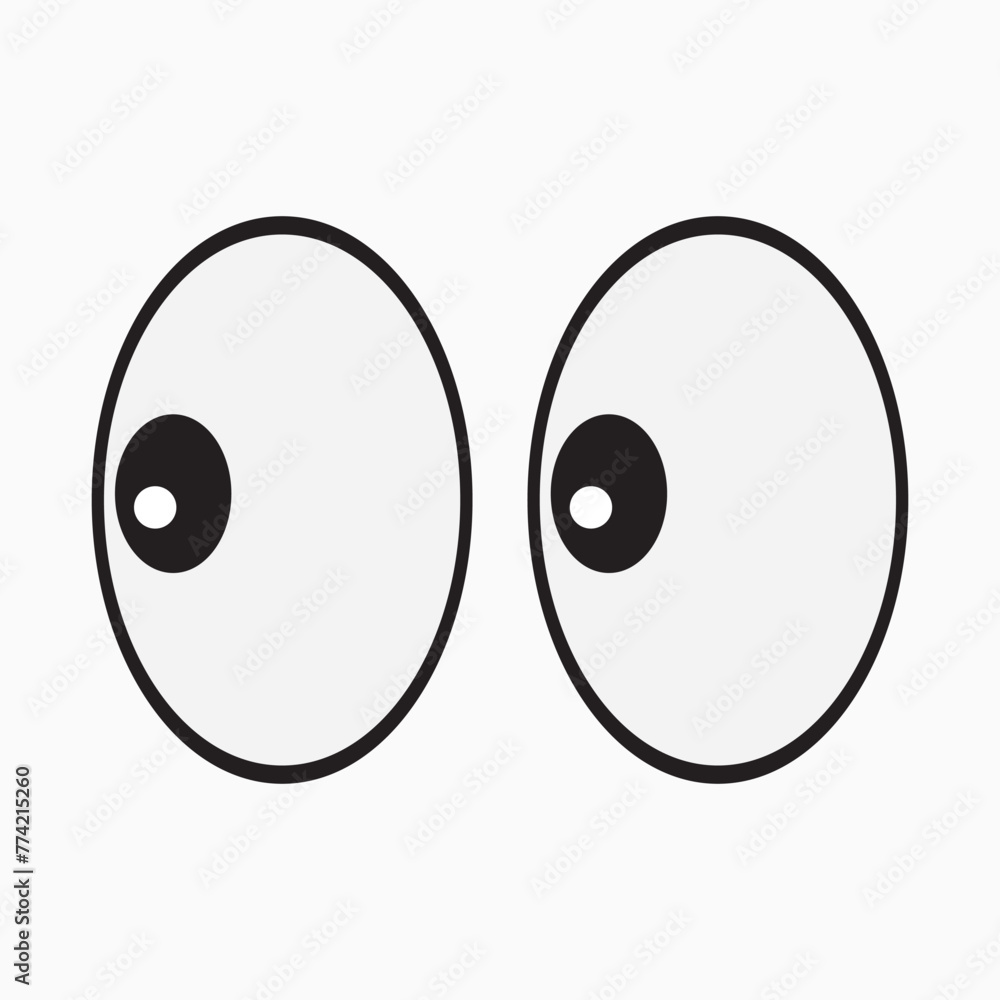 Smile eyes look away. Emoji. A sticker for a chat message. Isolated vector illustration on white background. eps10 Smile eyes look away. Emoji. A sticker for a chat message. Isolated vector illustration on white background. eps10