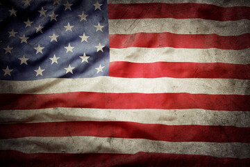 Grunge American flag
