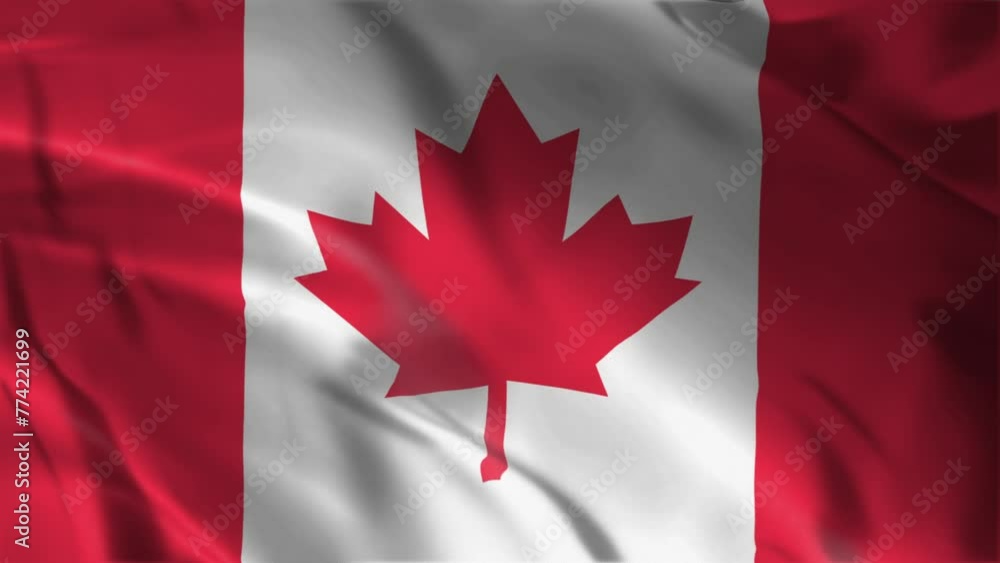 Canada Flag Waving Animation Canada Flag Waving Animation