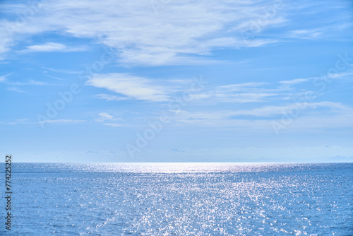 水平線の見える爽やかな海
