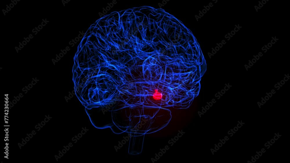 Brain Pituitary gland Anatomy For Medical Concept 3D rendering Brain Pituitary gland Anatomy For Medical Concept 3D rendering