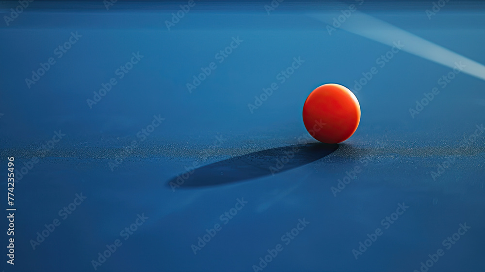 World Table Tennis Day, april,  table tennis ball on blur table background, Poster, banner, card, background.  - obrazy, fototapety, plakaty 