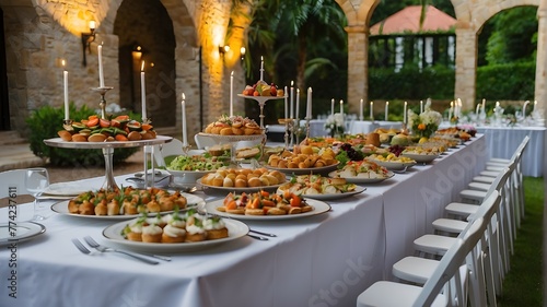 Outside Catering during a nuptial