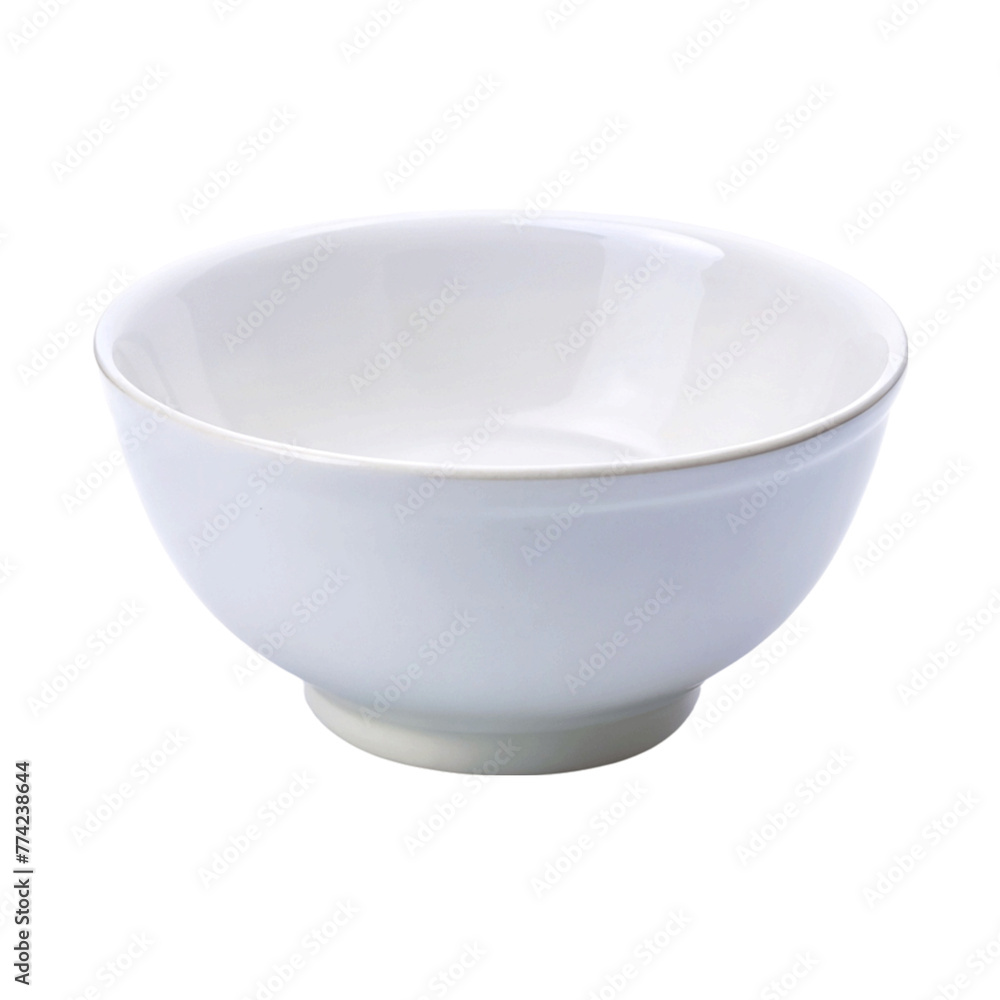 White bowl isolated on Transparent background. White bowl isolated on Transparent background.
