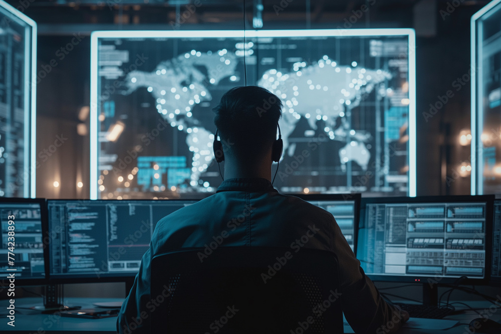 Advanced cybersecurity technology defends against cybercrime, with encryption, firewalls, and threat detection systems safeguarding digital assets and sensitive information from malicious attacks. Advanced cybersecurity technology defends against cybercrime, with encryption, firewalls, and threat detection systems safeguarding digital assets and sensitive information from malicious attacks.