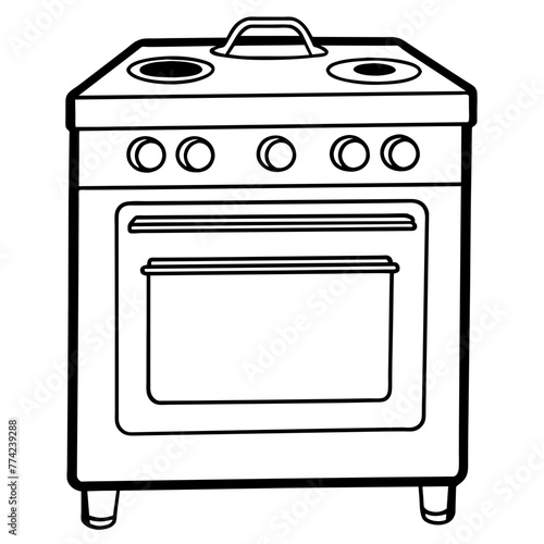 stove isolated on white