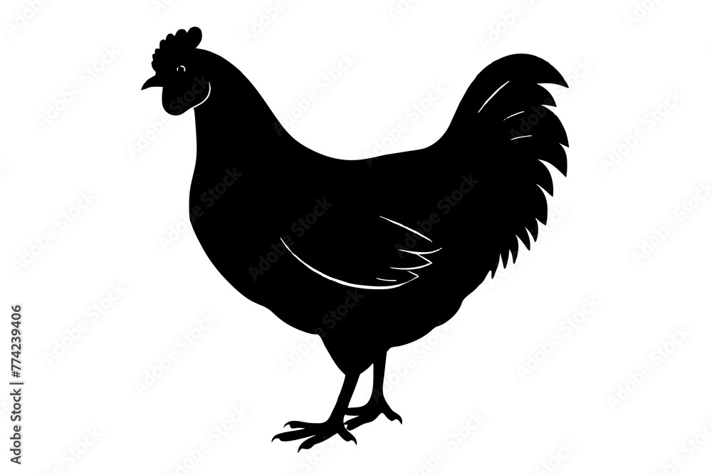 silhouette of a chicken silhouette,tattoo design, icon Silhouette,logo, and vector illustration silhouette of a chicken silhouette,tattoo design, icon Silhouette,logo, and vector illustration
