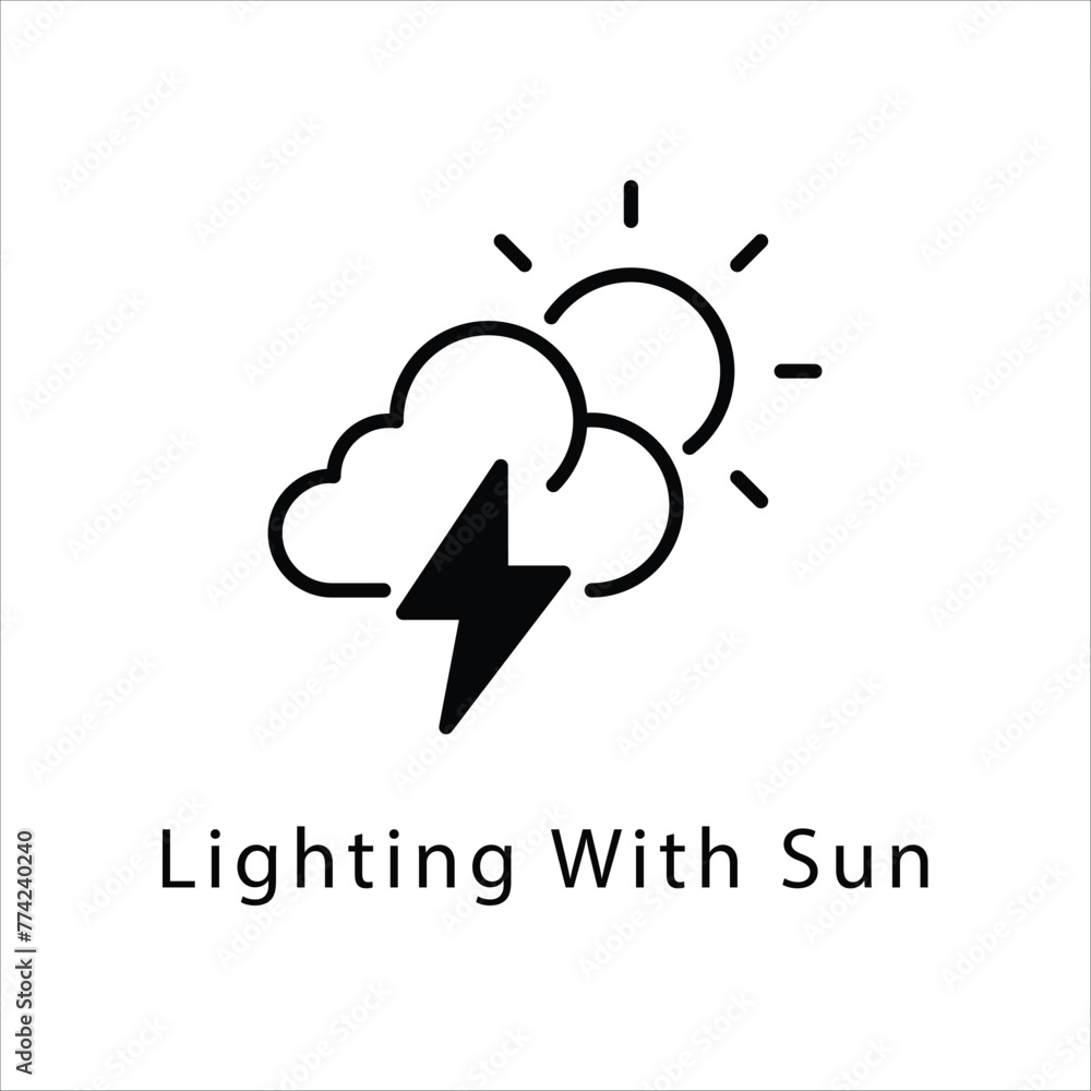 Lighting With Sun icon Lighting With Sun icon