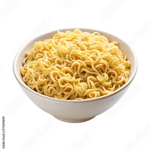 Instant noodles isolated on Transparent background.