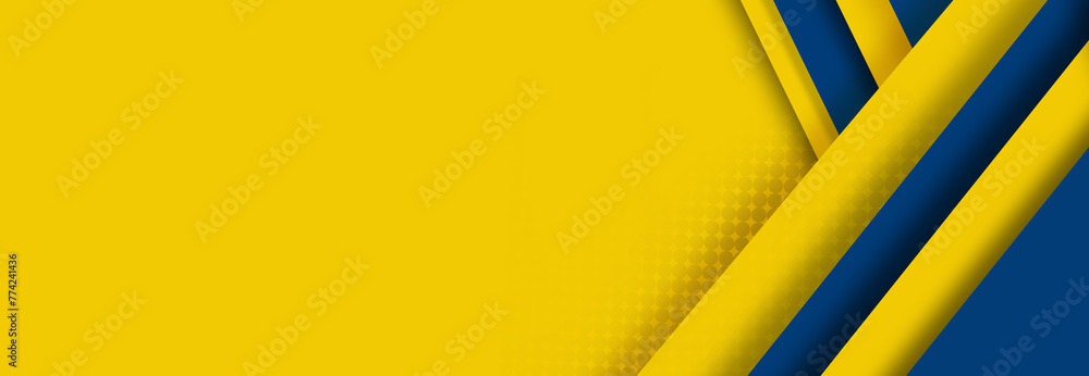 abstract geometrical blue and yellow color background banner abstract geometrical blue and yellow color background banner