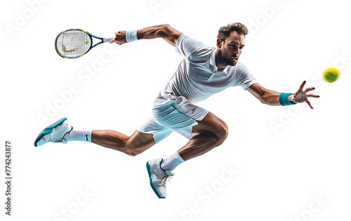 tennis player with racket png photo