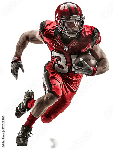 american football player running png photo