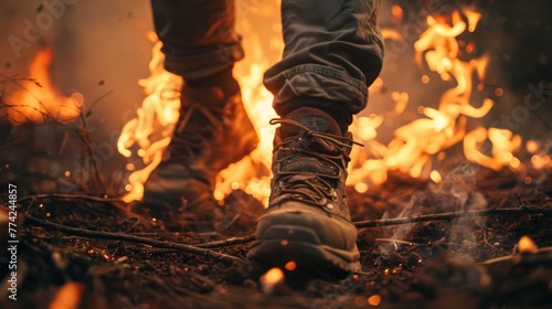 Flaming Footsteps, Leaving Trails of Fire, Journey of the Brave photo