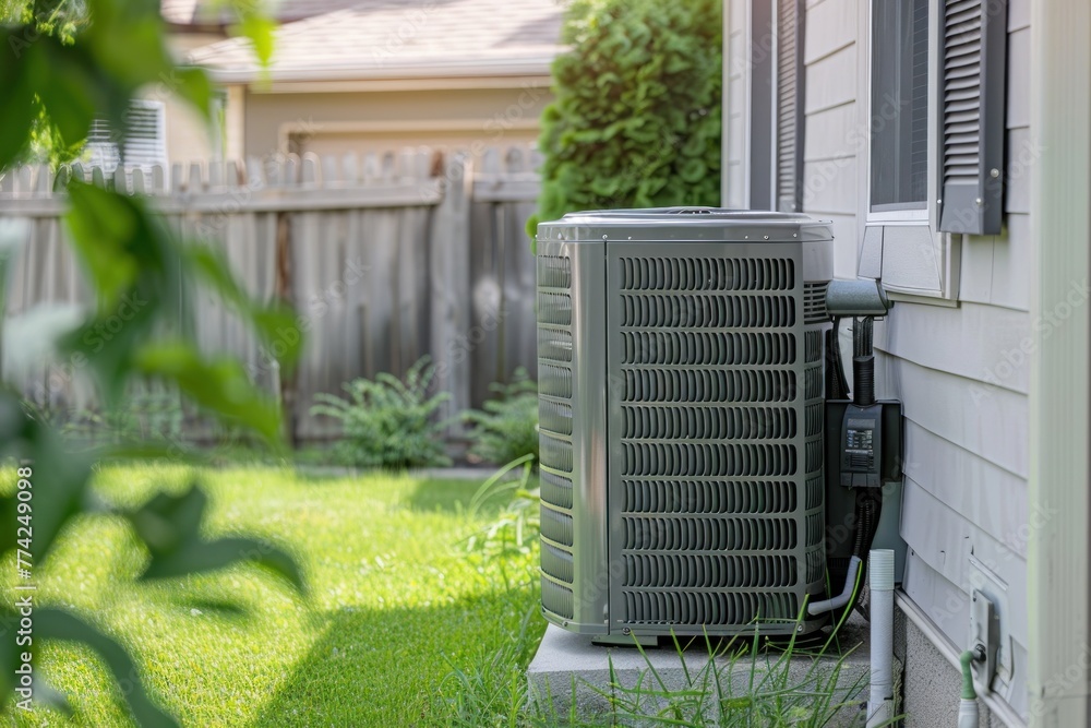 Home Air conditioning unit blowing fresh air Home Air conditioning unit blowing fresh air