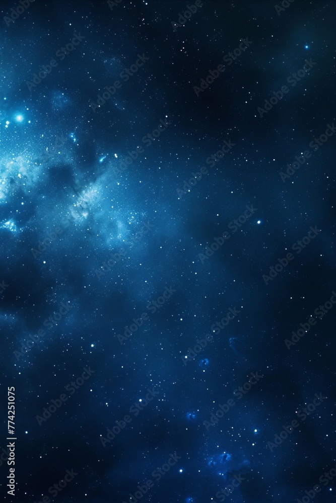 A view of night sky with stars. Space background.
