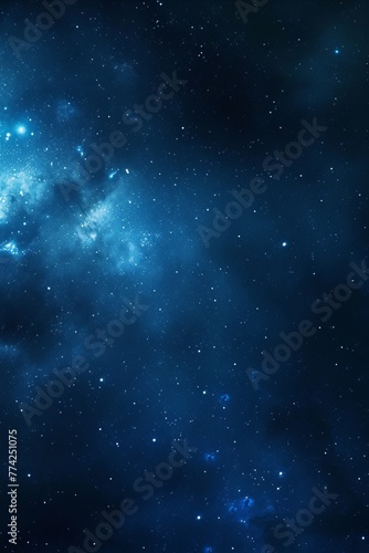A view of night sky with stars. Space background. © Nikolay