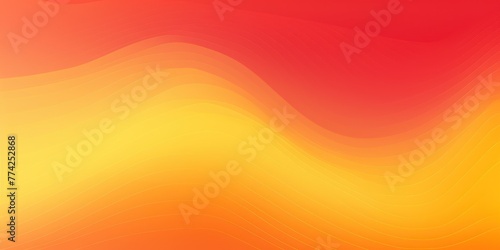 Yellow red gradient wave pattern background with noise texture and soft surface gritty halftone art