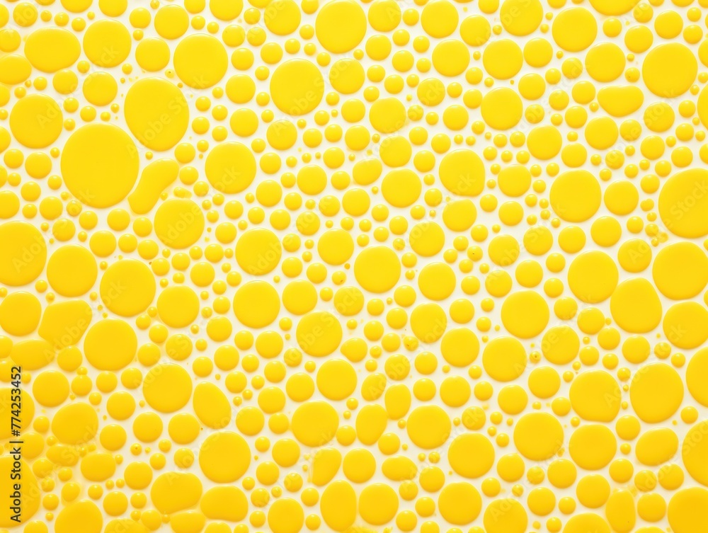 Yellow thin barely noticeable circle background pattern