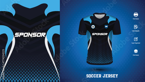 soccer jersey design for sublimation or sports tshirt design for cricket football