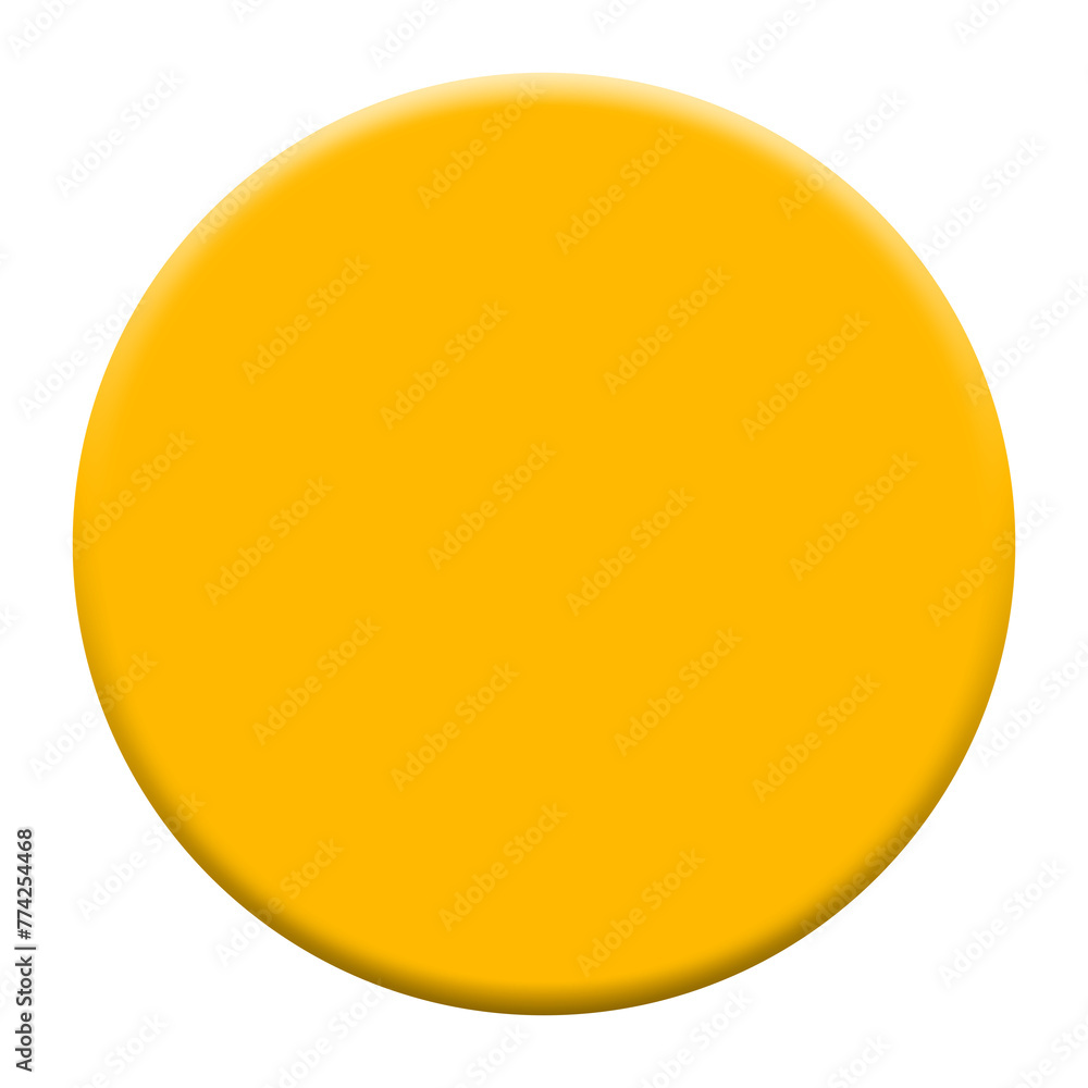 Yellow 3d Circle frame for your text