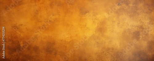 Amber barely noticeable color on grunge texture cement background pattern with copy space