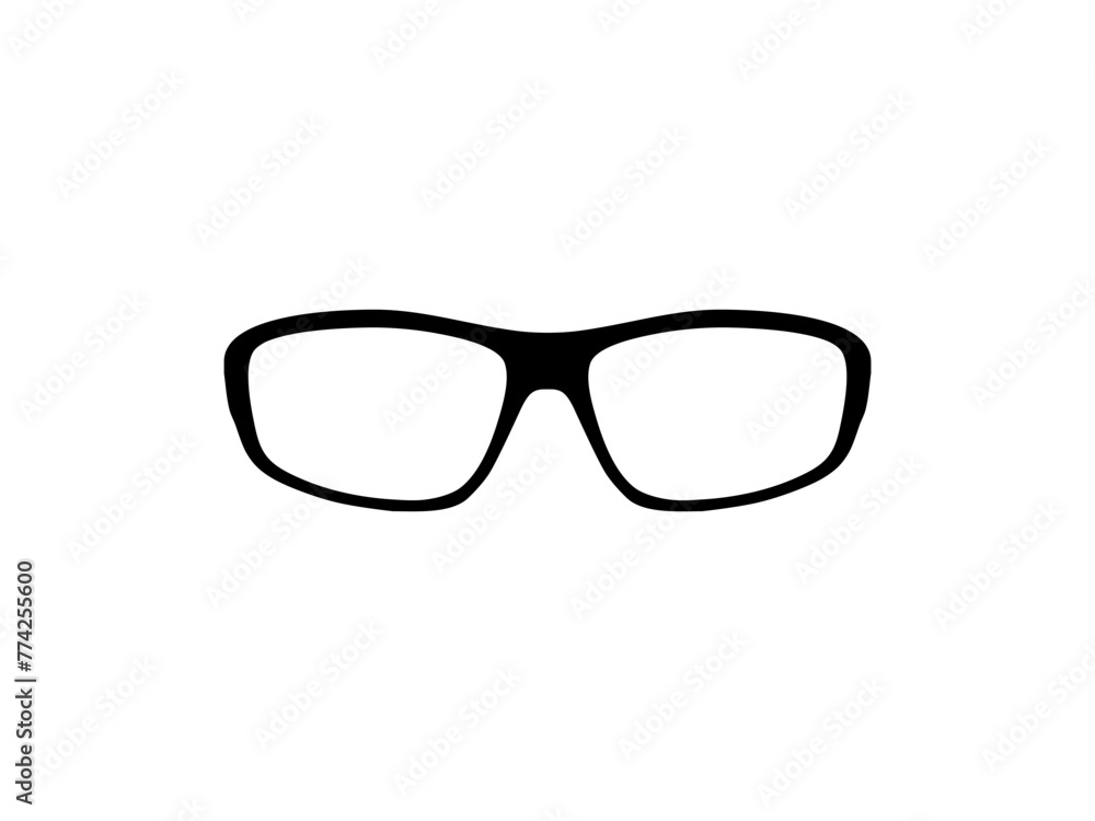 Eye Glasses Silhouette, Front View, Flat Style, can use for Pictogram, Logo Gram, Apps, Art Illustration, Template for Avatar Profile Image, Website, or Graphic Design Element. Vector Illustration Eye Glasses Silhouette, Front View, Flat Style, can use for Pictogram, Logo Gram, Apps, Art Illustration, Template for Avatar Profile Image, Website, or Graphic Design Element. Vector Illustration