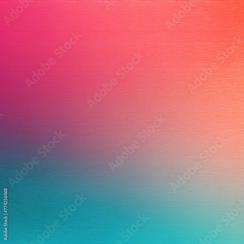 Aqua Fuchsia Apricot gradient background barely noticeable thin grainy noise texture, minimalistic design pattern backdrop