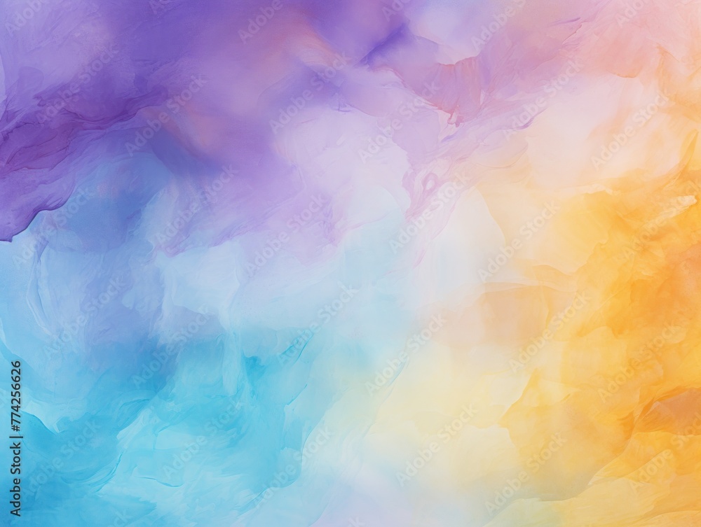 Azure Mauve Amber abstract watercolor paint background barely noticeable with liquid fluid texture for background, banner with copy space and blank text area 