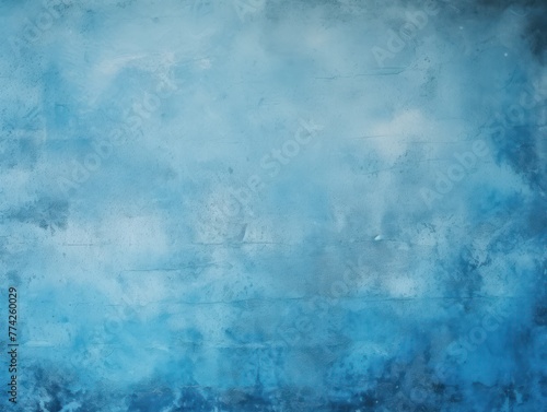 Blue barely noticeable color on grunge texture cement background pattern with copy space  © Lenhard