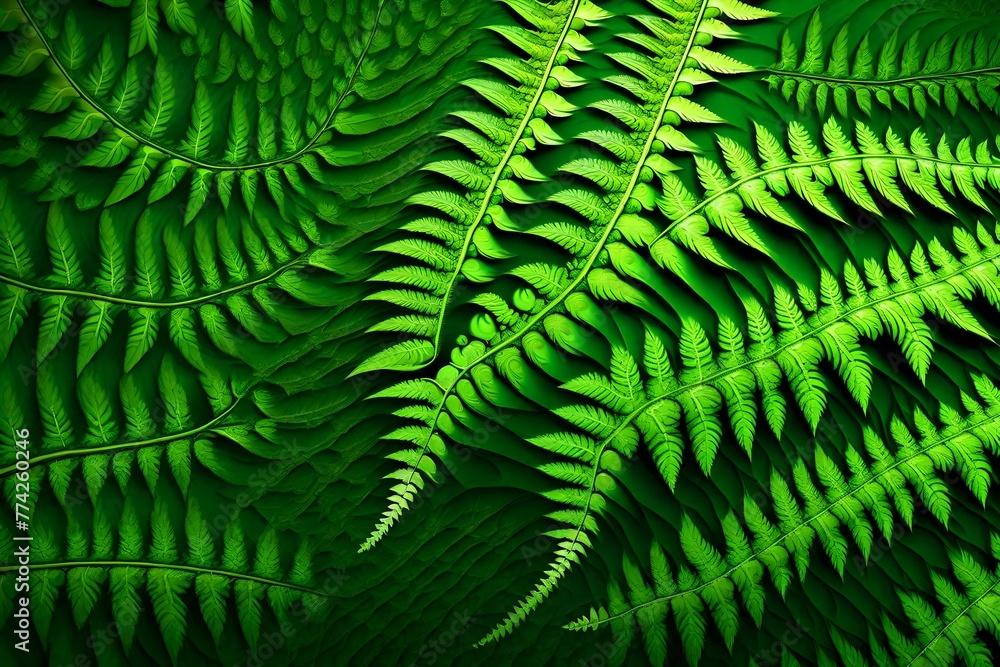 Green fractal fern Green fractal fern