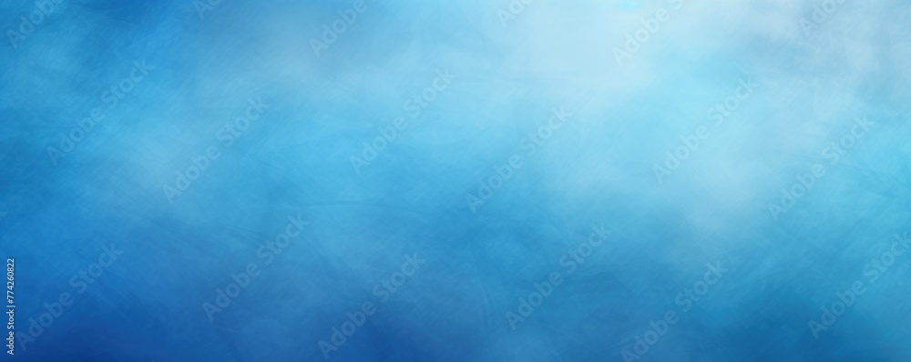 Blue grainy background with thin barely noticeable abstract blurred color gradient noise texture banner pattern with copy space 