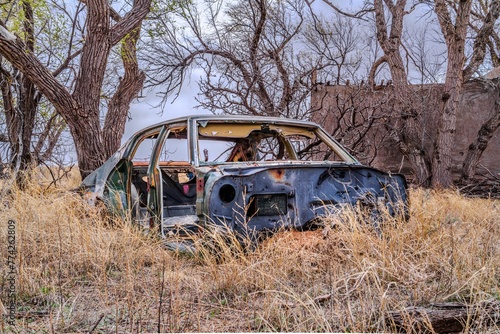 car in the field