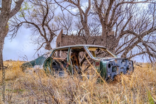 old abandoned car