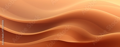 Brown gradient wave pattern background with noise texture and soft surface 