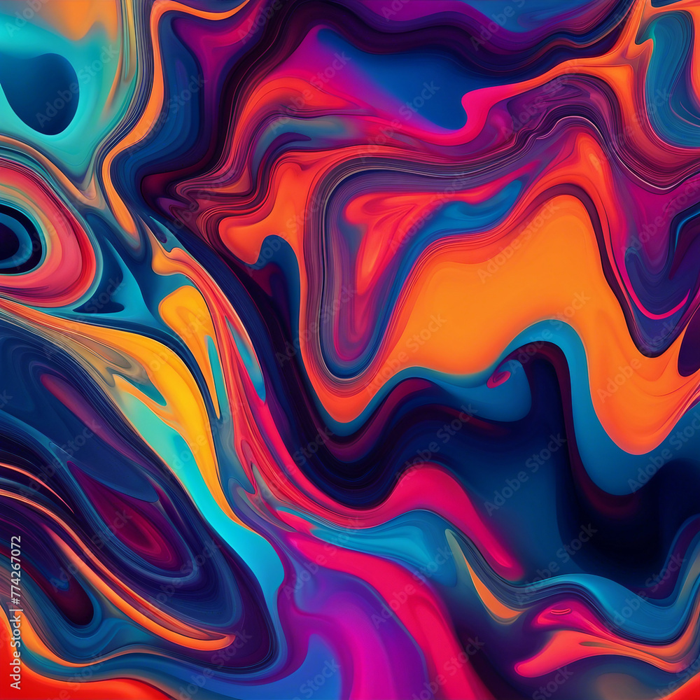 Fototapeta premium colorful abstract fluid illustration background