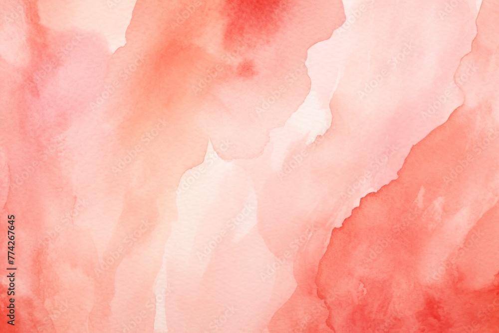 Coral abstract watercolor stain background pattern 