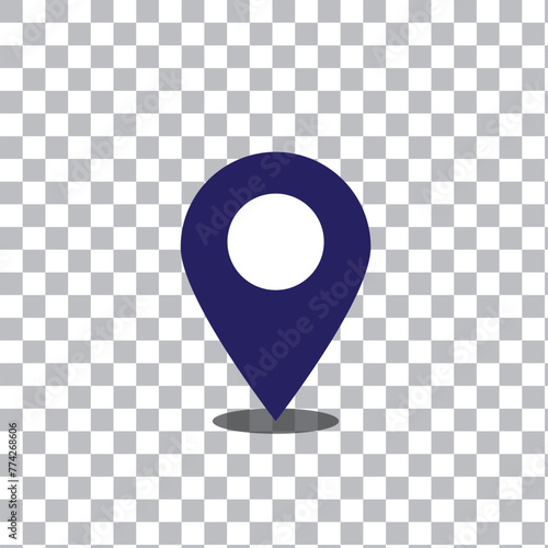 pin locator icon vector design template in white background
