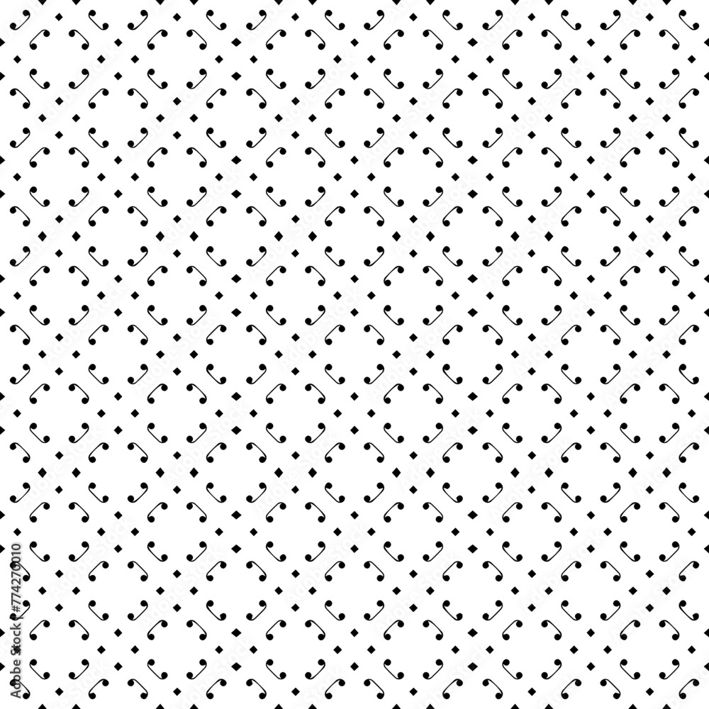 Black and white seamless abstract pattern. Background and backdrop. Grayscale ornamental design. Black and white seamless abstract pattern. Background and backdrop. Grayscale ornamental design.